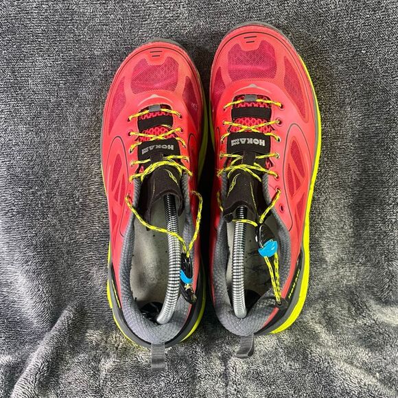 Hoka One One W Conquest Women’s Size 9.5 Running Shoes Pink Yellow Cushioning - Picture 5 of 10